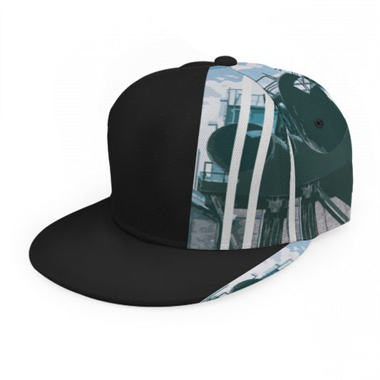 Baseball Cap With Flat Brim