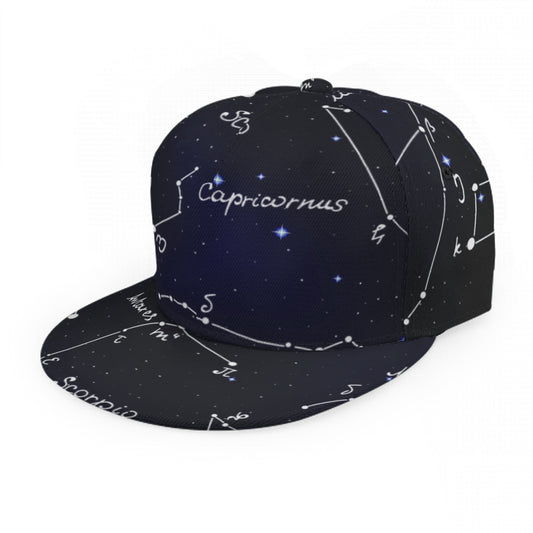 Valentine Zodiac Baseball Cap With Flat Brim