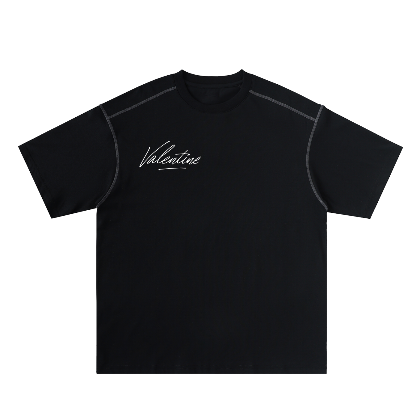 Valentine Oversized Stitched Cotton Tee