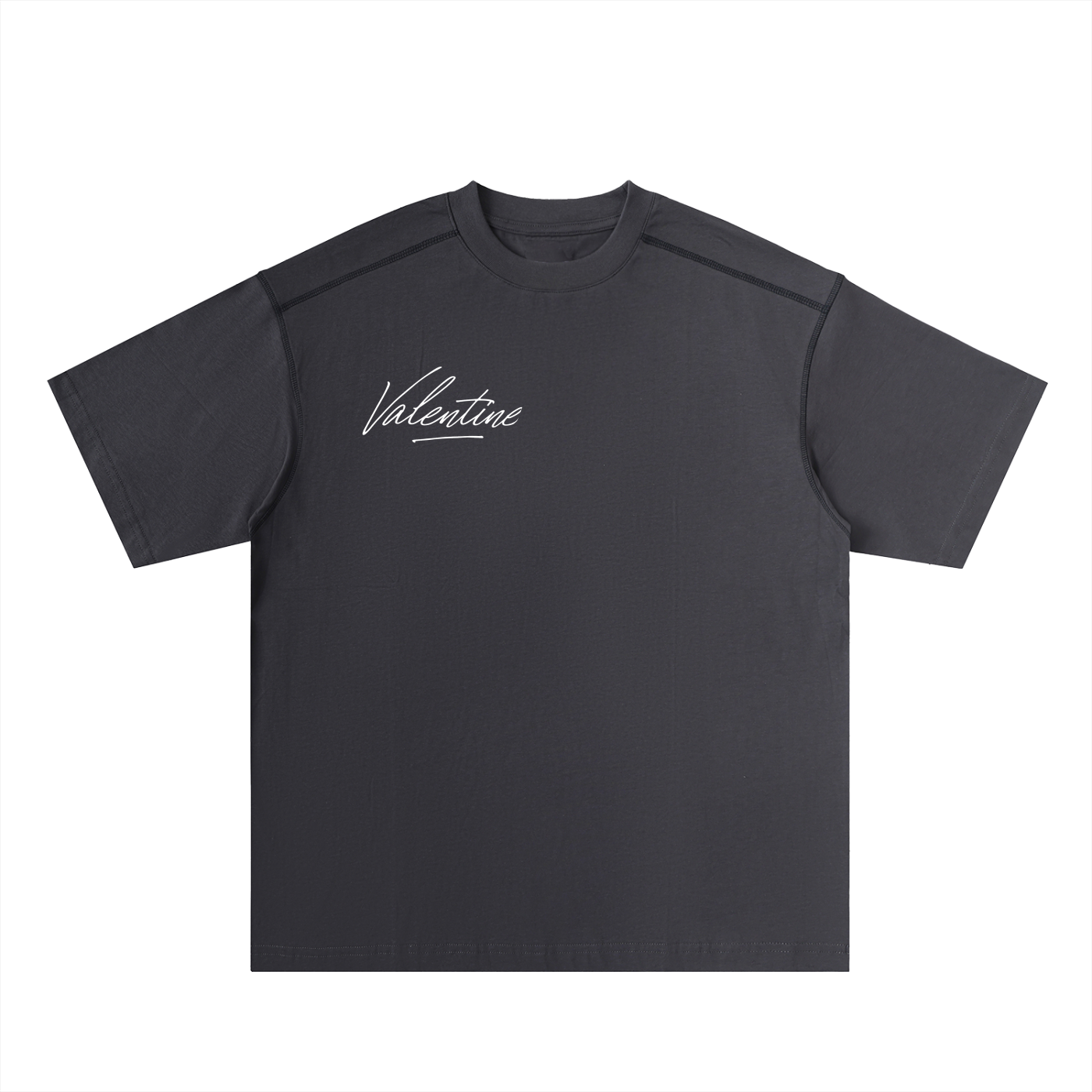 Valentine Oversized Stitched Cotton Tee
