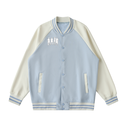 Sky Blue Varsity Jacket