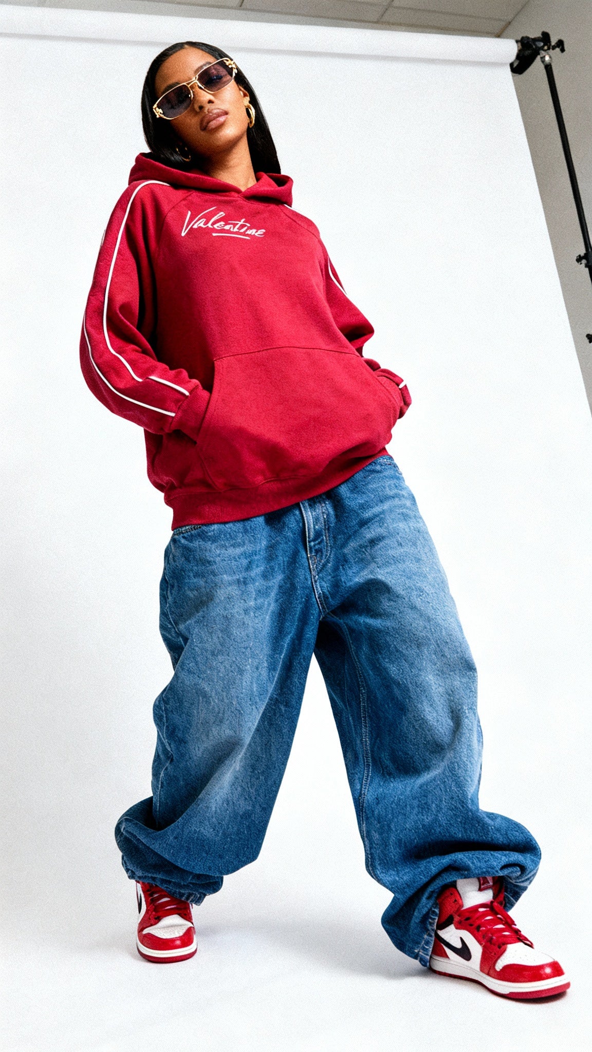 Woman’s Red Rain Hoodie