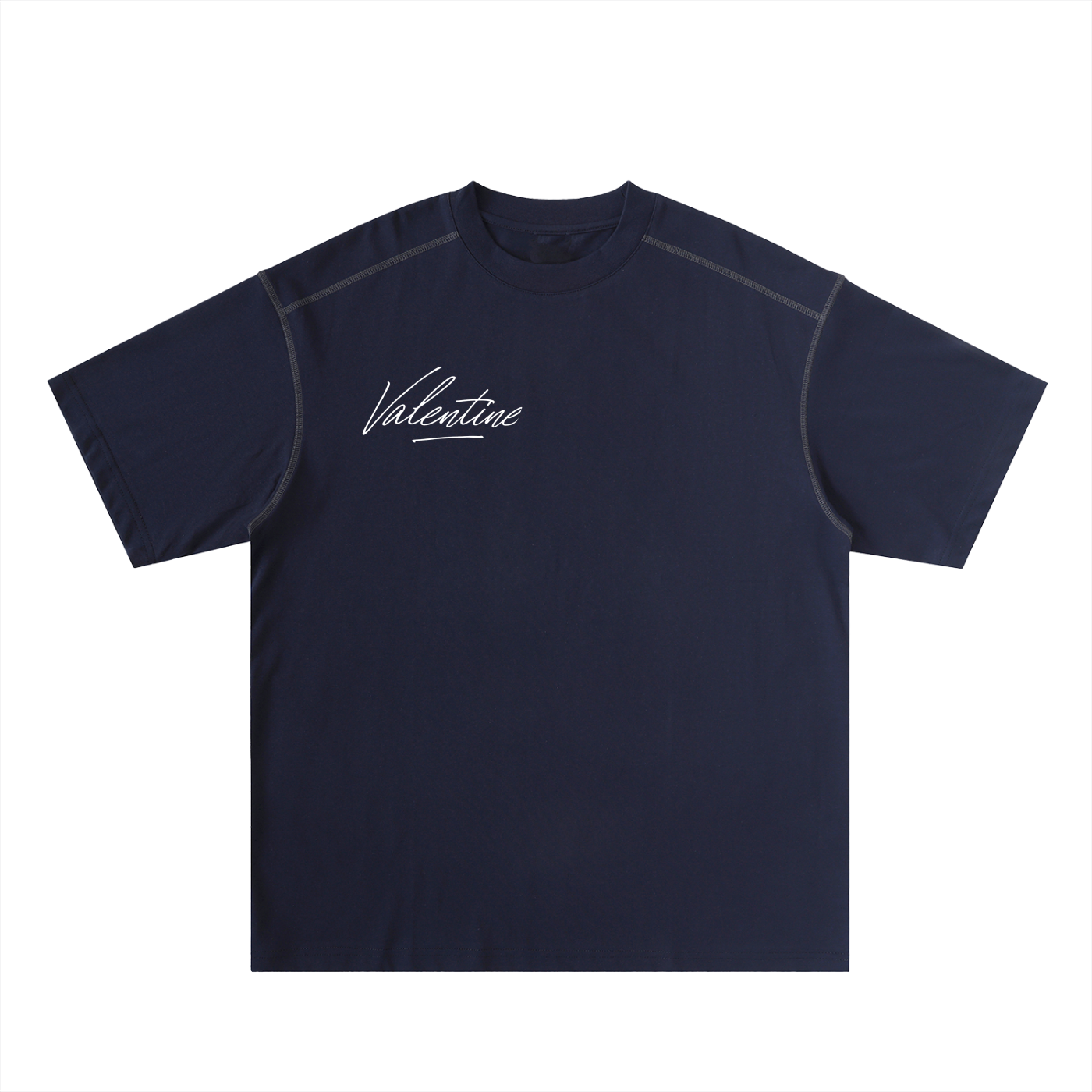 Valentine Oversized Stitched Cotton Tee