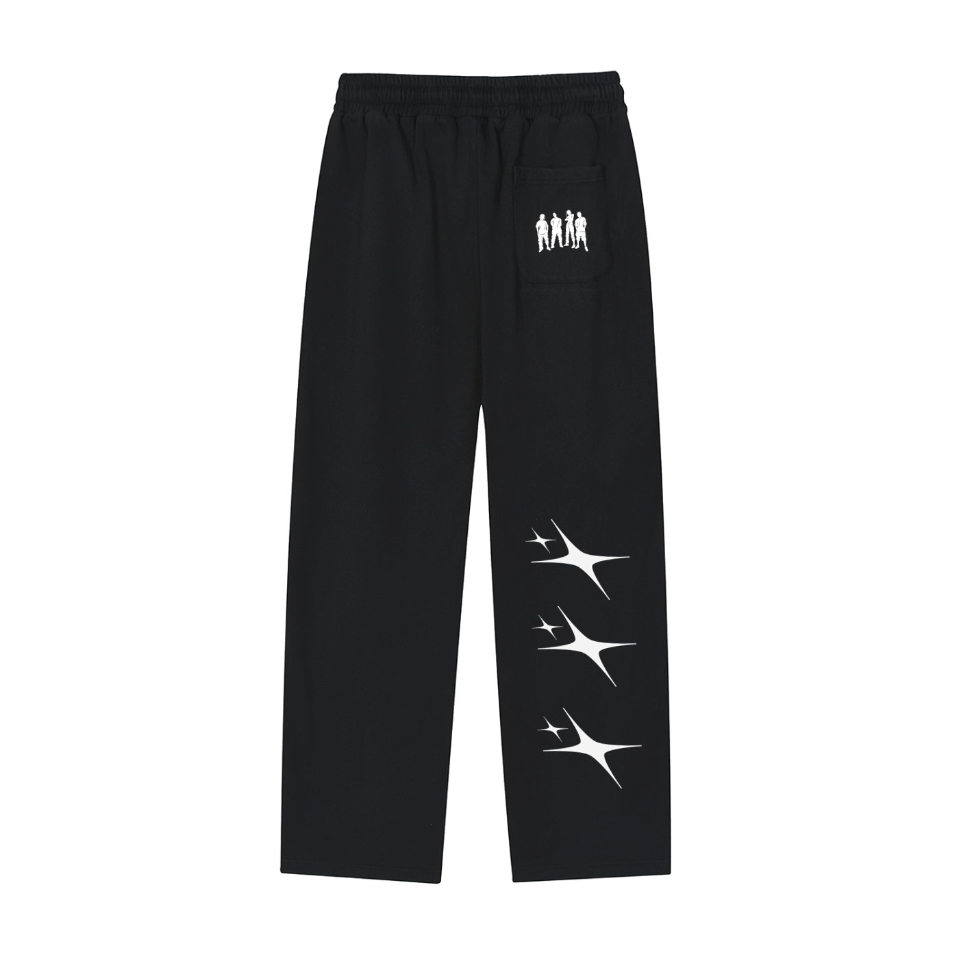 Valentine Mens Reflection Striped Straight-Leg Sweatpants
