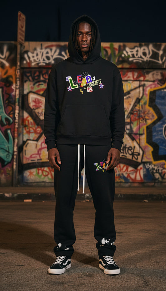 Mens Boxy Oversized Hoodie- Playful