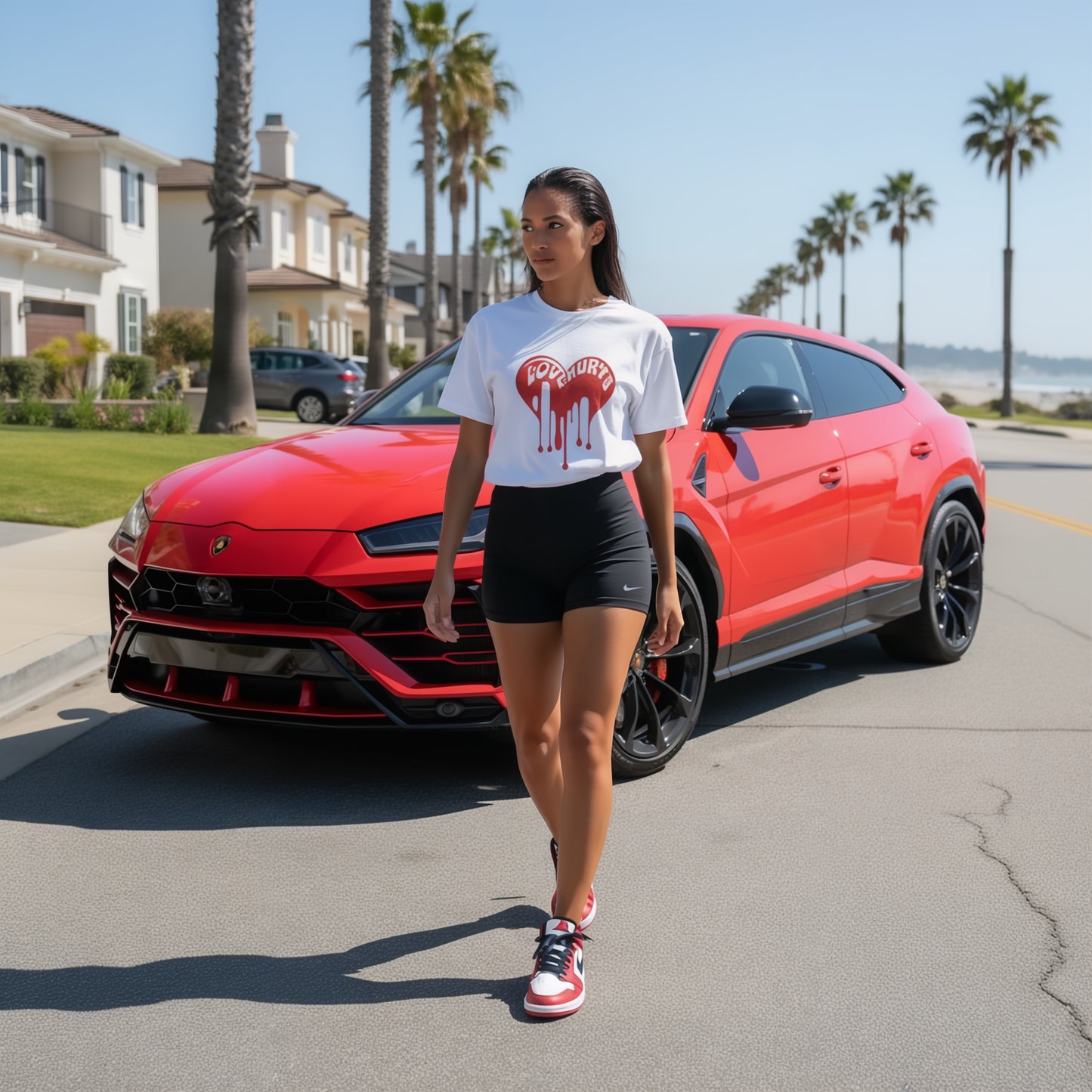 White T-Shirt - Love Hurts