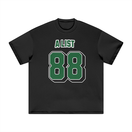 Womans Heavyweight T-Shirt - A LIST 88 Green