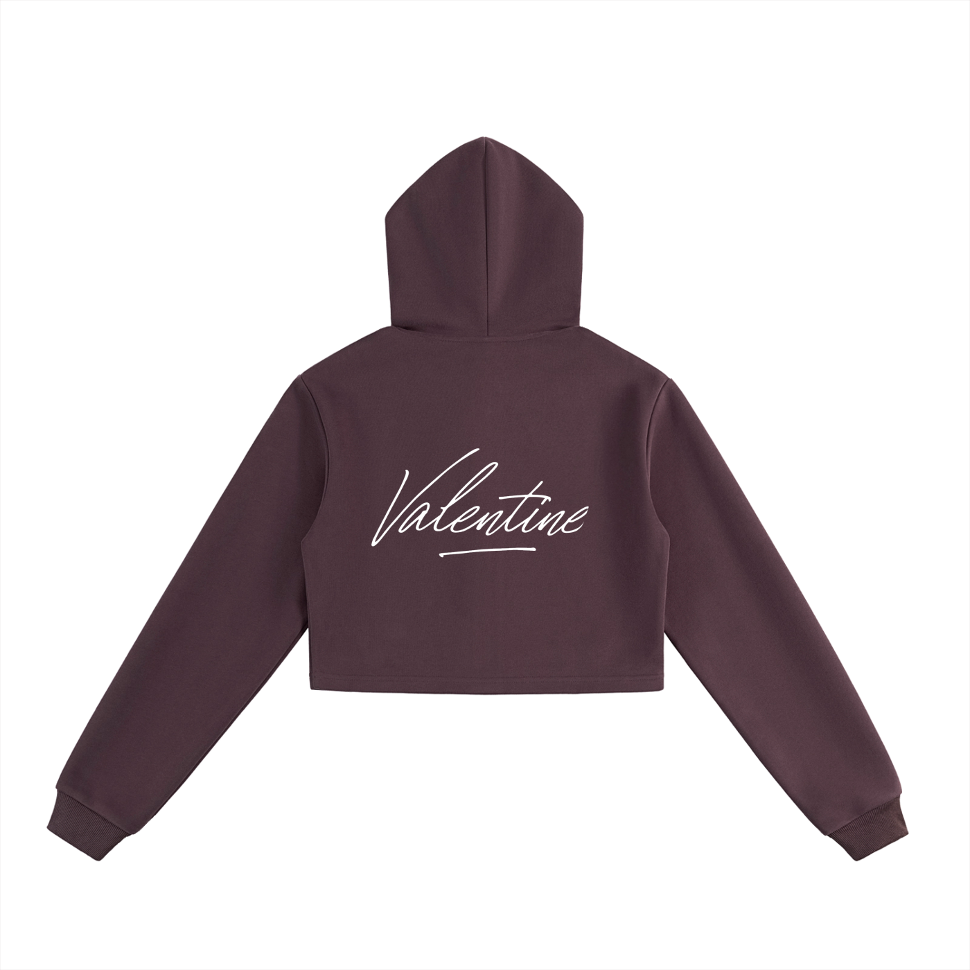 Miss Valentine Signed Essential Cropped Zip-Up Hoodie