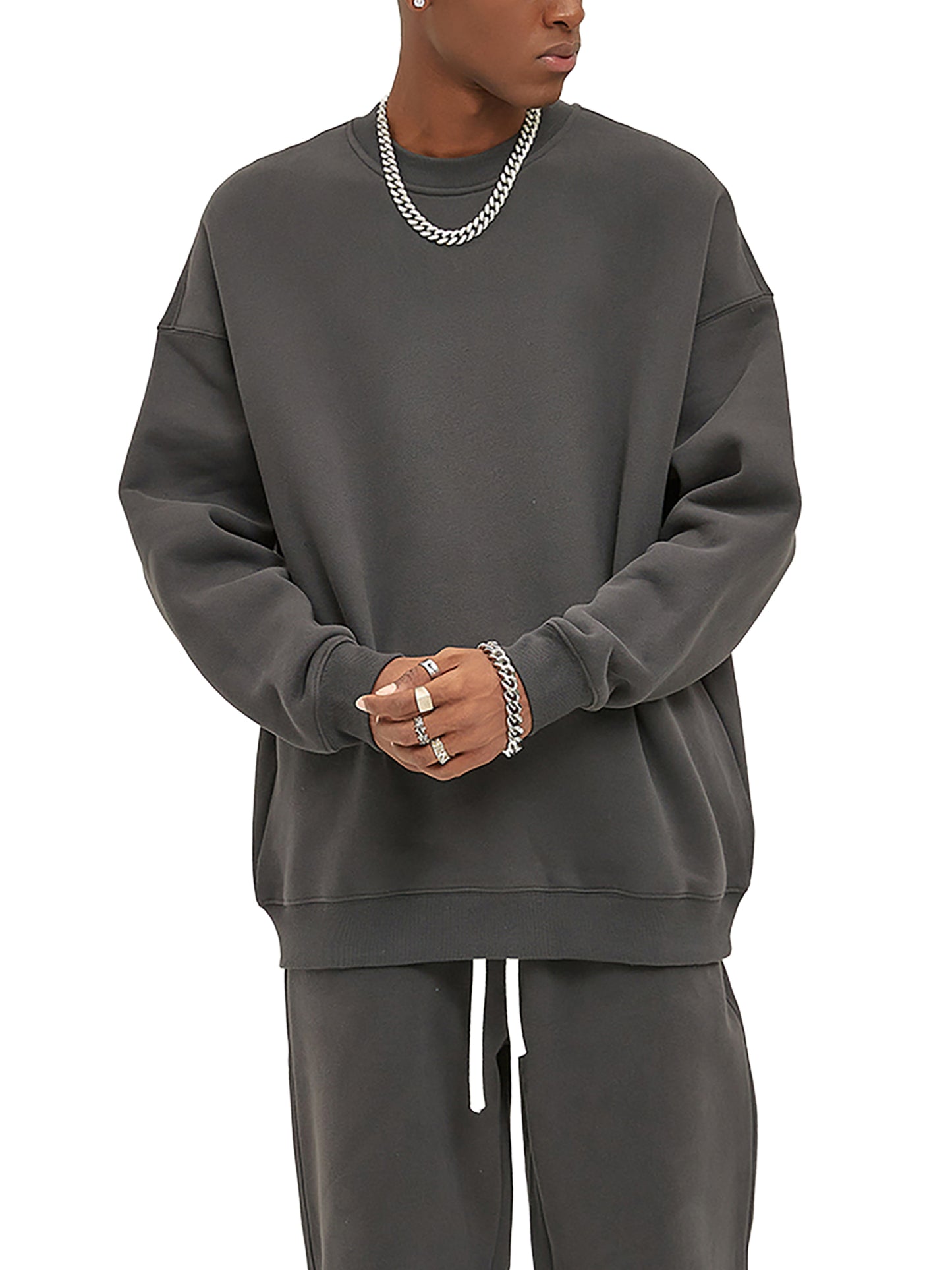 Fleeced Sweatshirt- Playful