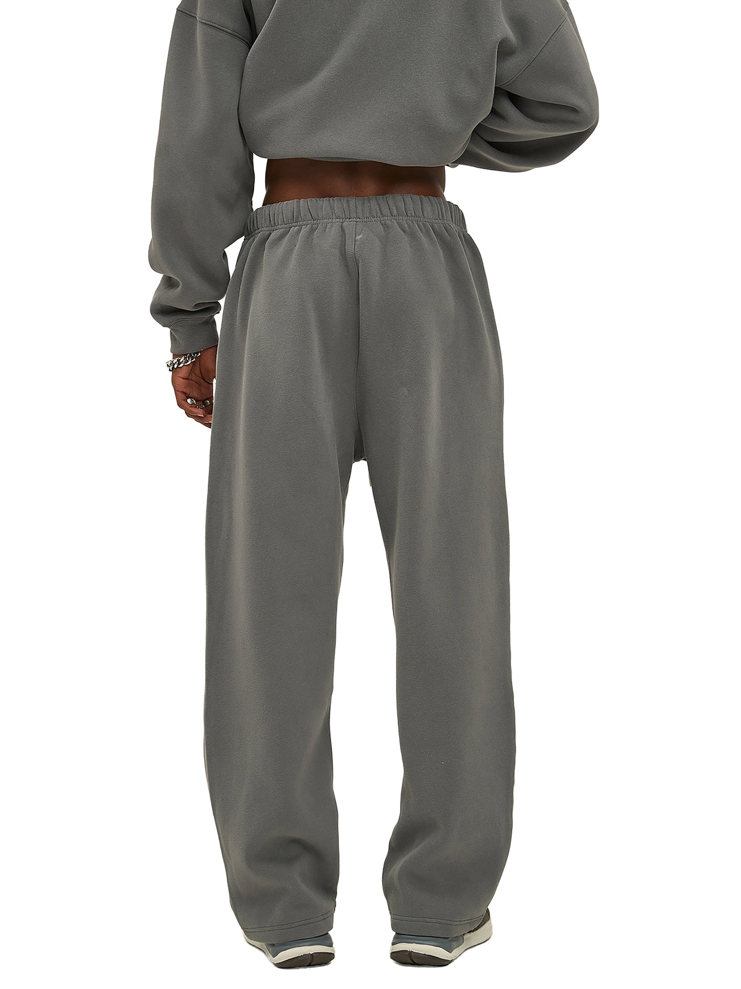 Mens Streetwear Straight Leg Pants - A