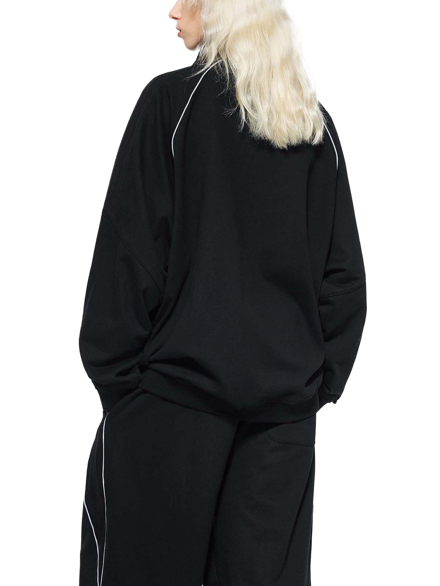 Womans Reflection Striped Tracksuit Jacket Top