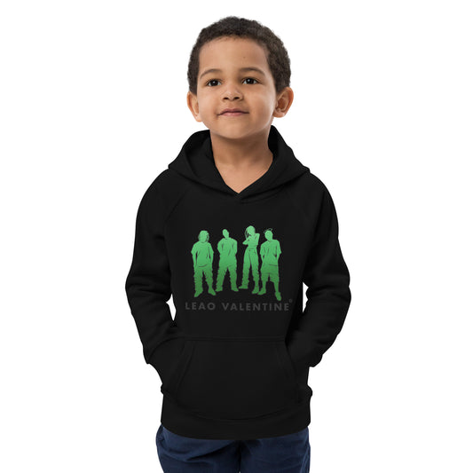Kids Green Print Hoodie