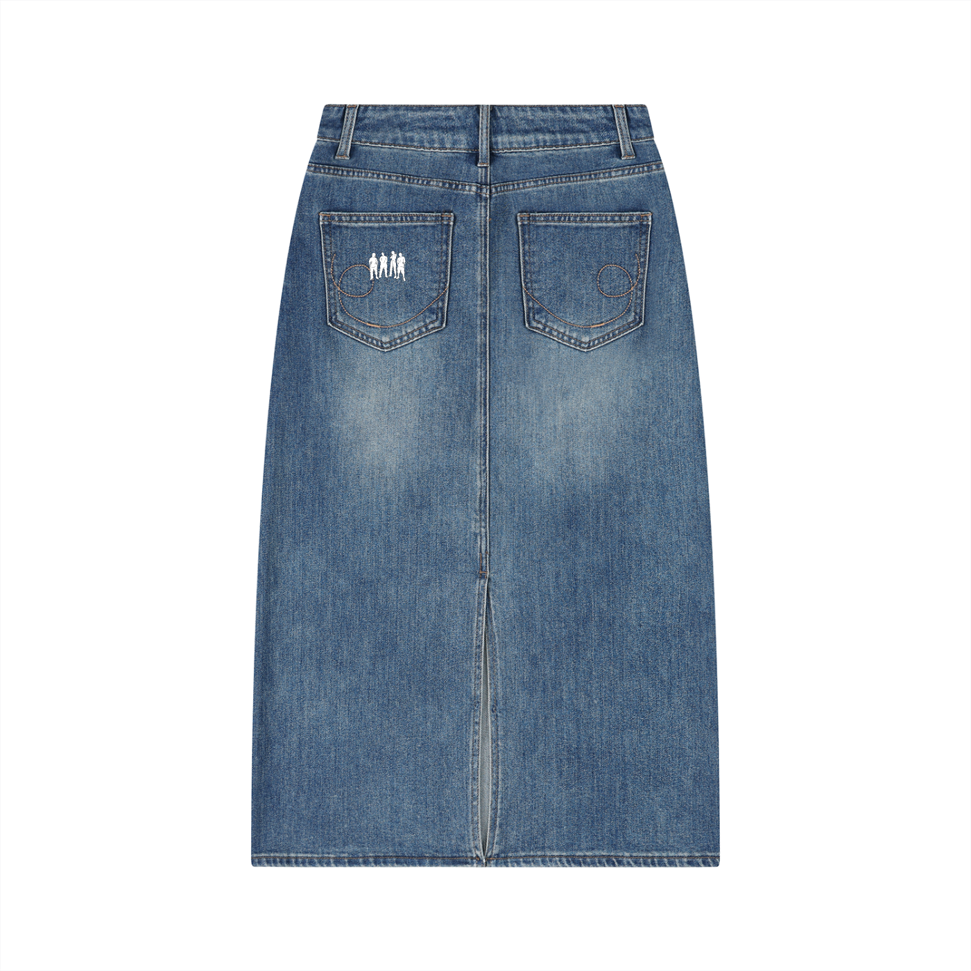 Vintage Wash Denim Skirt