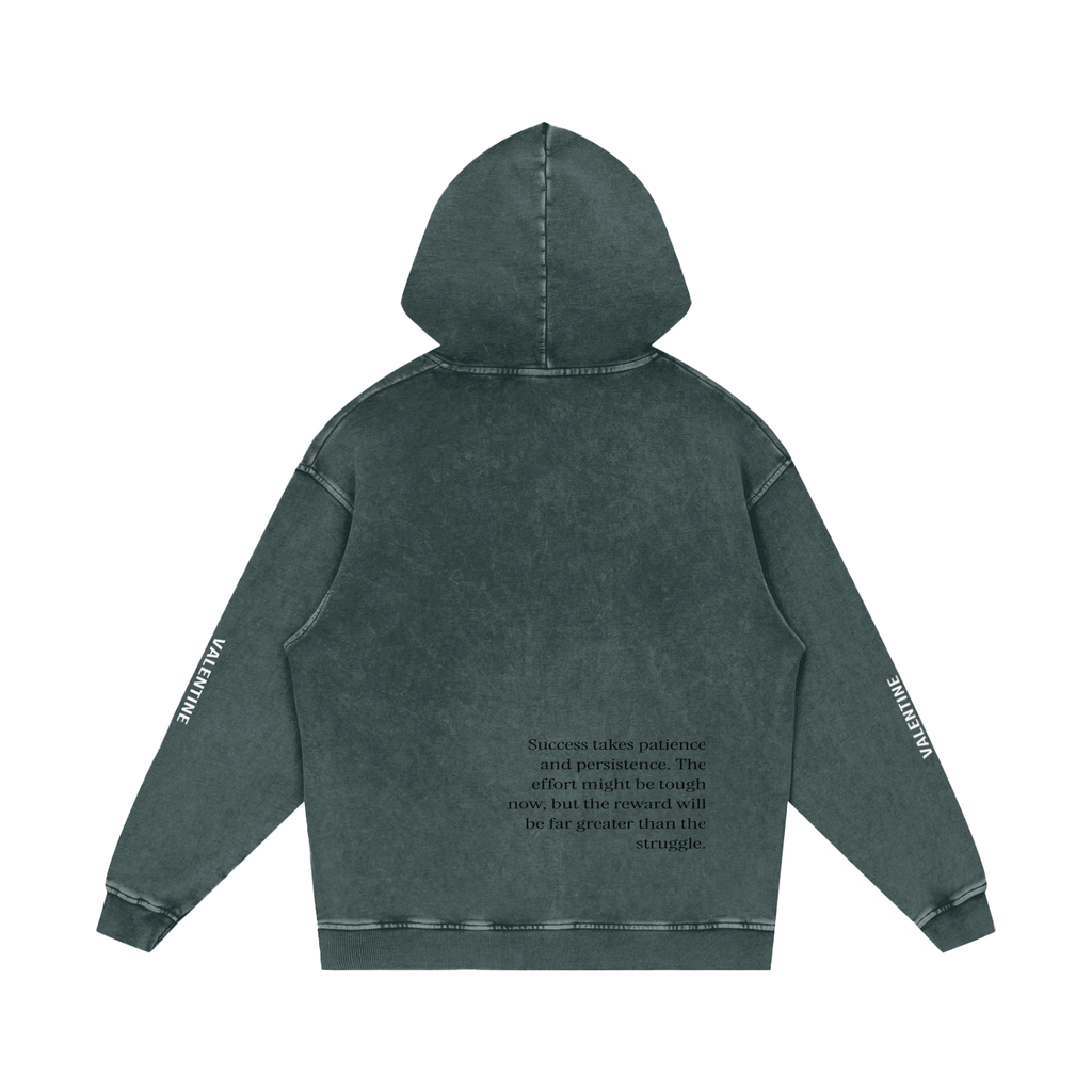 Snow Washed Grey Hoodie