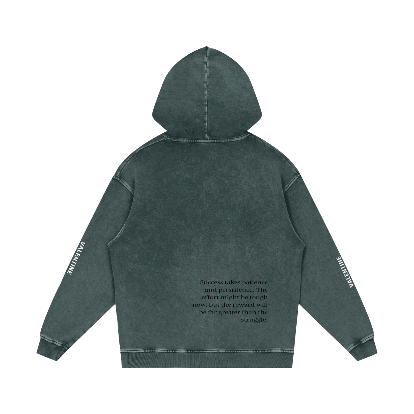 Snow Washed Grey Hoodie