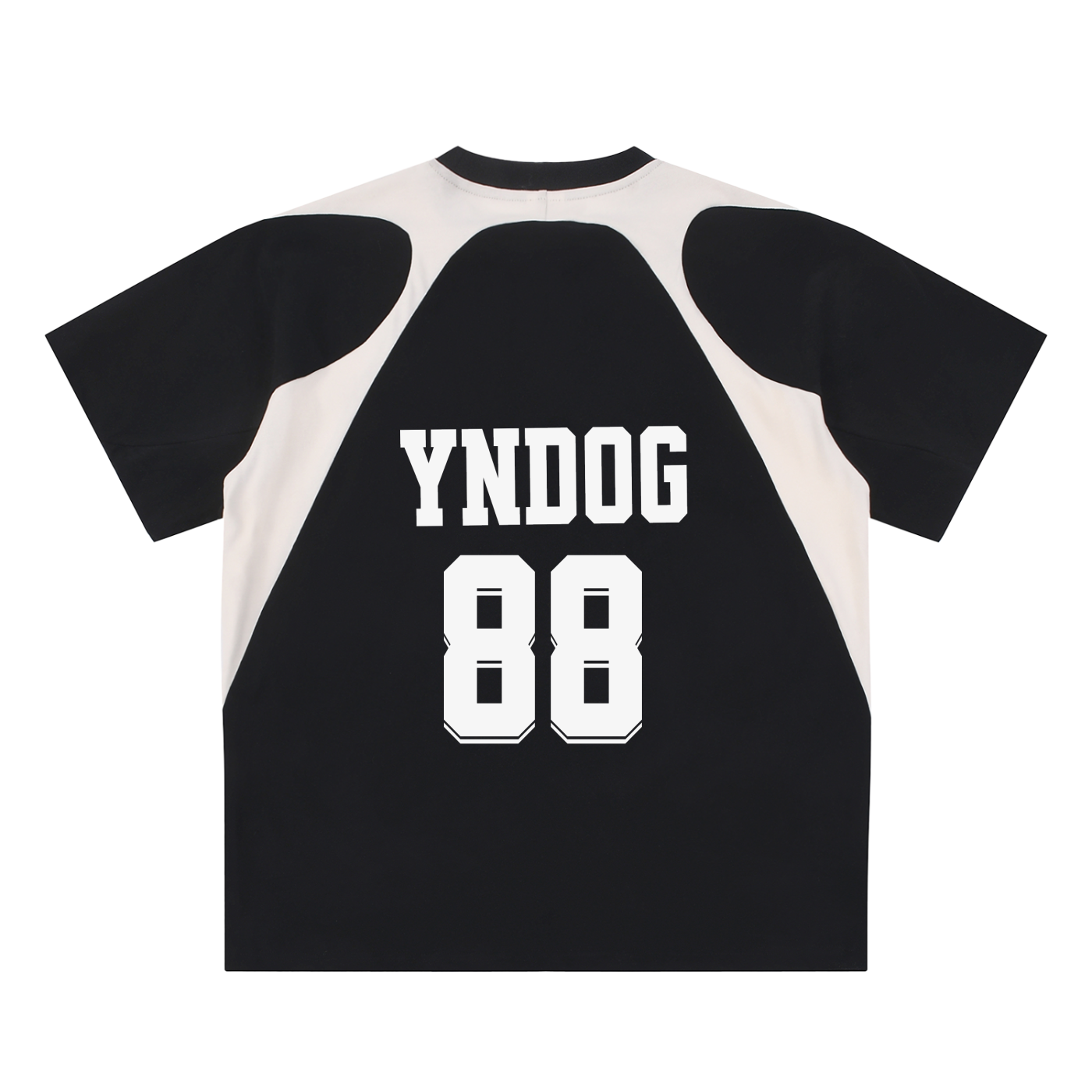 Contrast Panel Cotton T-Shirt - Sport Mode