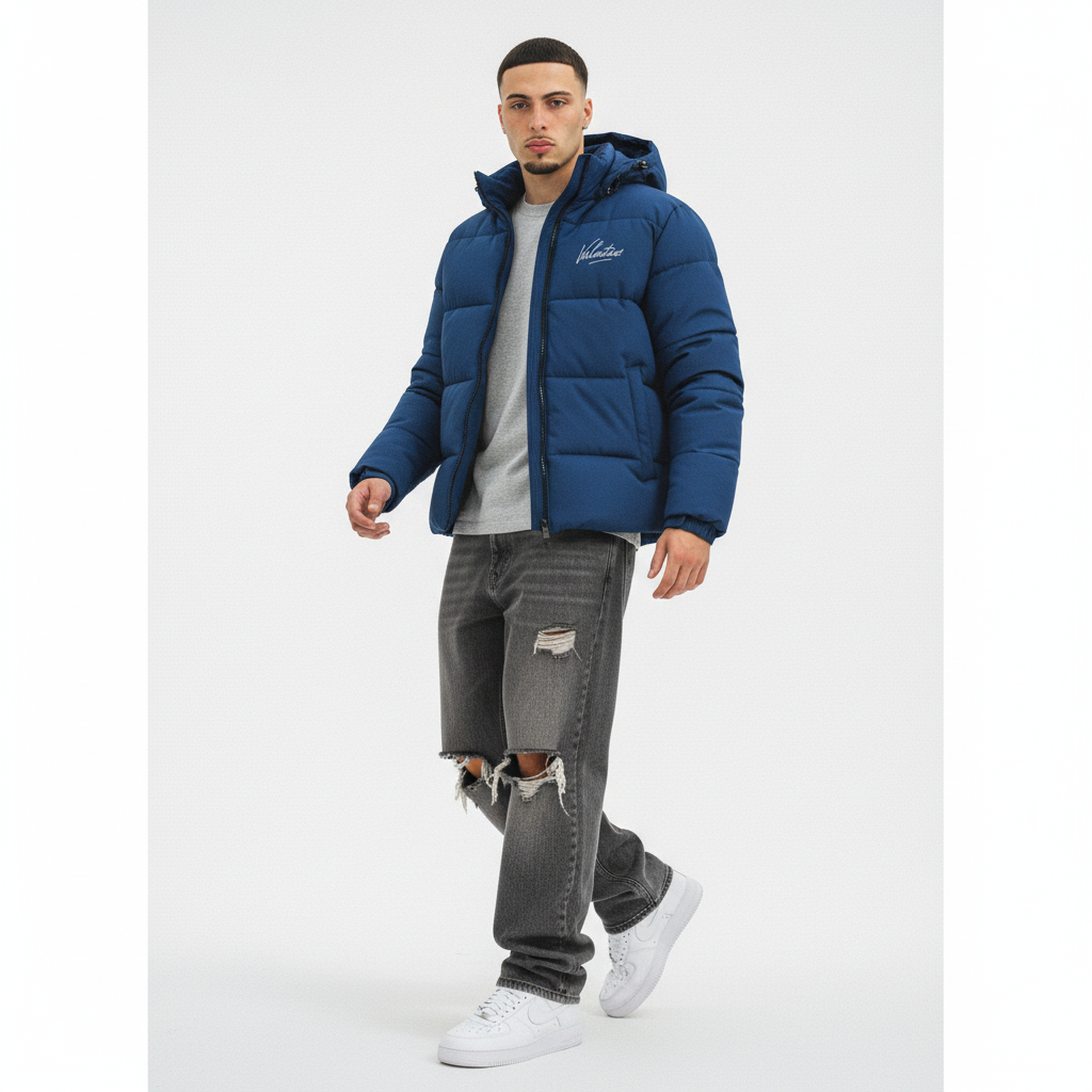 Mens Blue Blue Jacket
