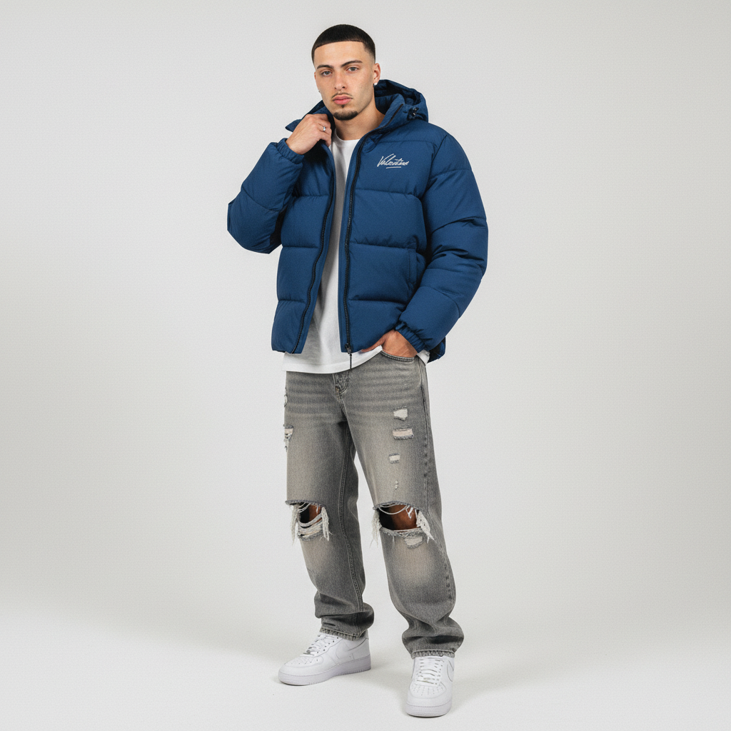 Mens Blue Blue Jacket