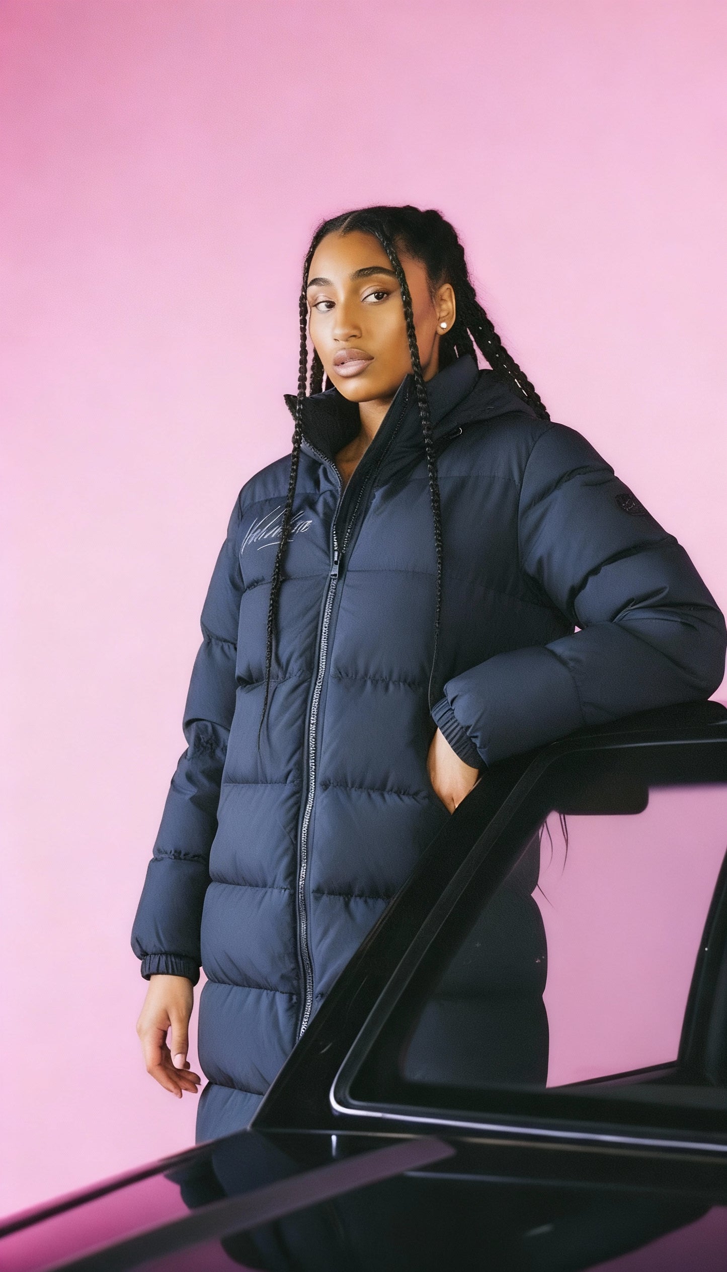 Womans Valentine Signed Navy Longliner