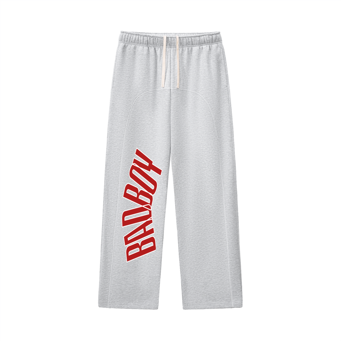 Mens Bad Contrast-Stitched Fleece Sweatpants