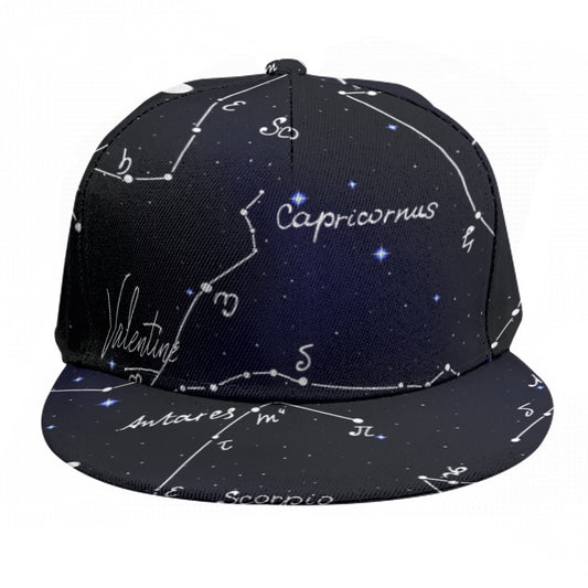 Valentine Zodiac Baseball Cap With Flat Brim