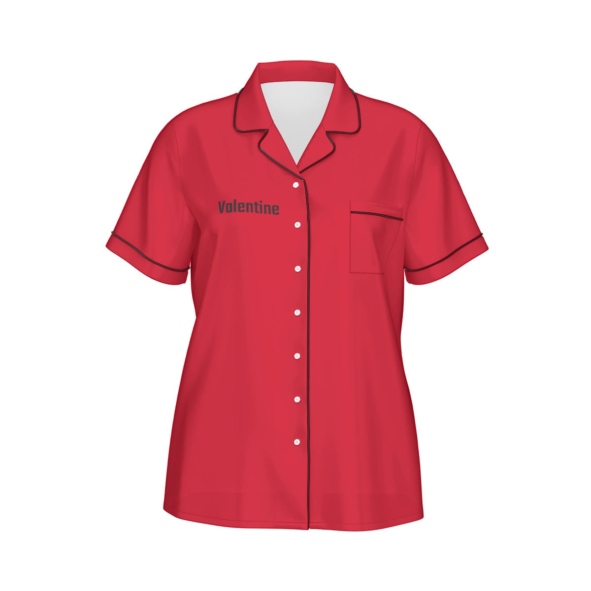 Red Silk Pajama Set