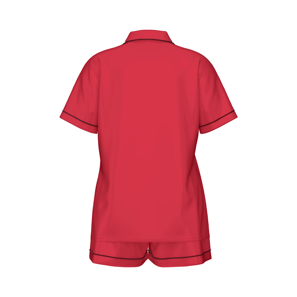 Red Silk Pajama Set