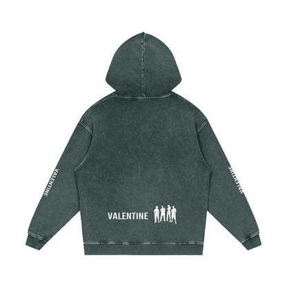 Snow Washed Green Hoodie