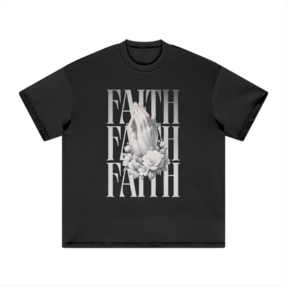 Black Heavyweight T-Shirt - Faith