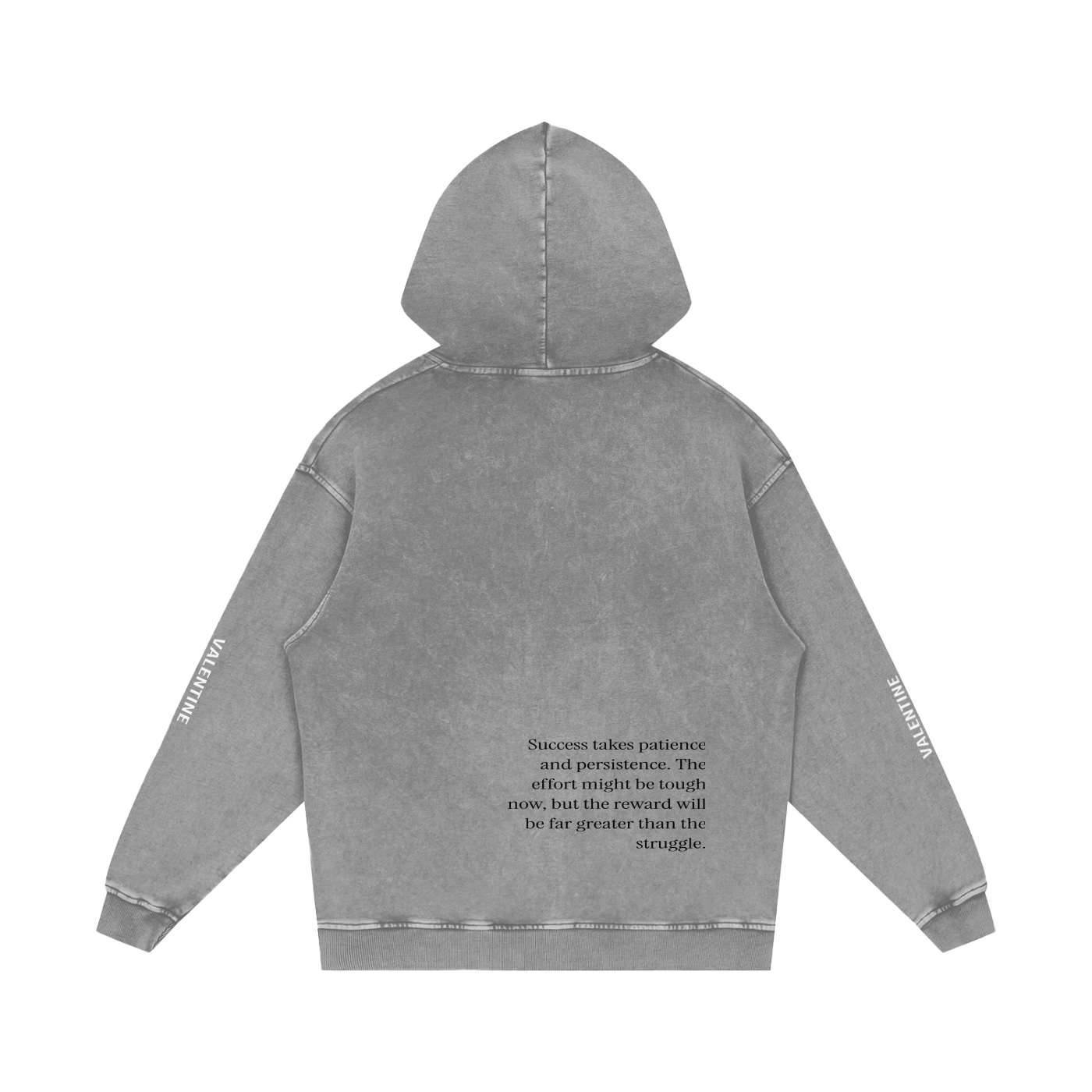 Snow Washed Grey Hoodie