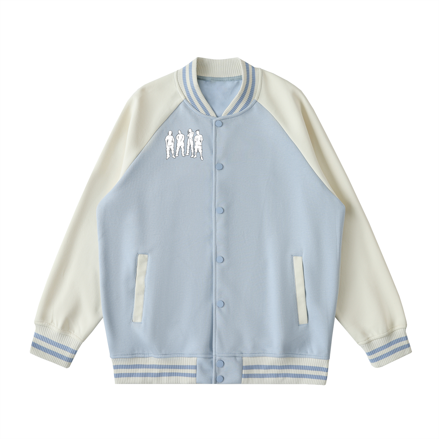 Sky Blue  Varsity Jacket