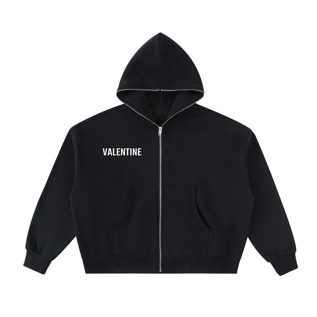 Plane Full-Zip Boxy Hoodie