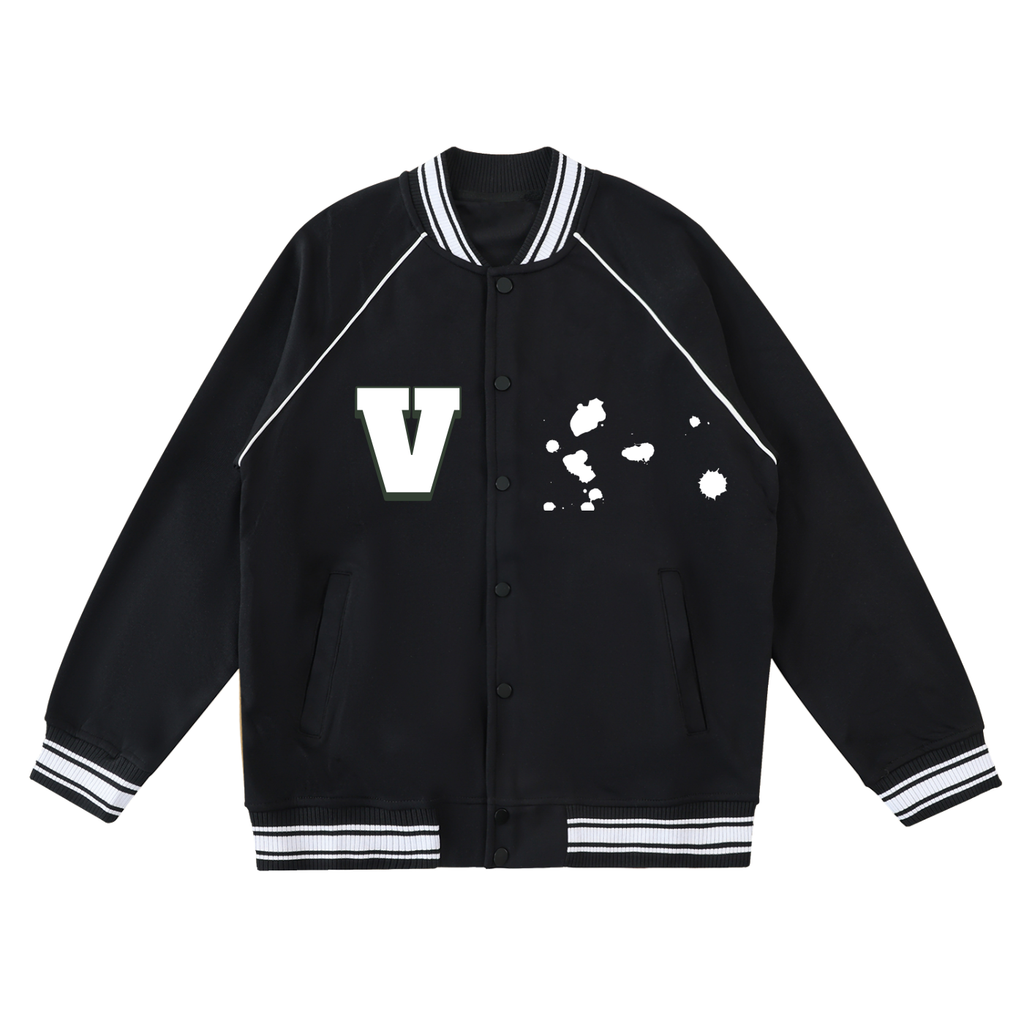 Bad Baby Print Varsity Jacket