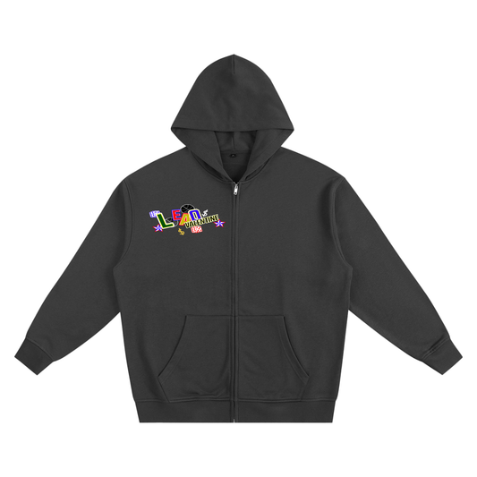 Heavyweight Zip-up Hoodie - Playful