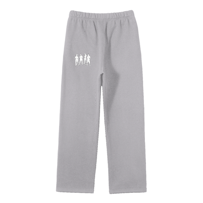 Grey Streetwear Track Pants- Love Hurts