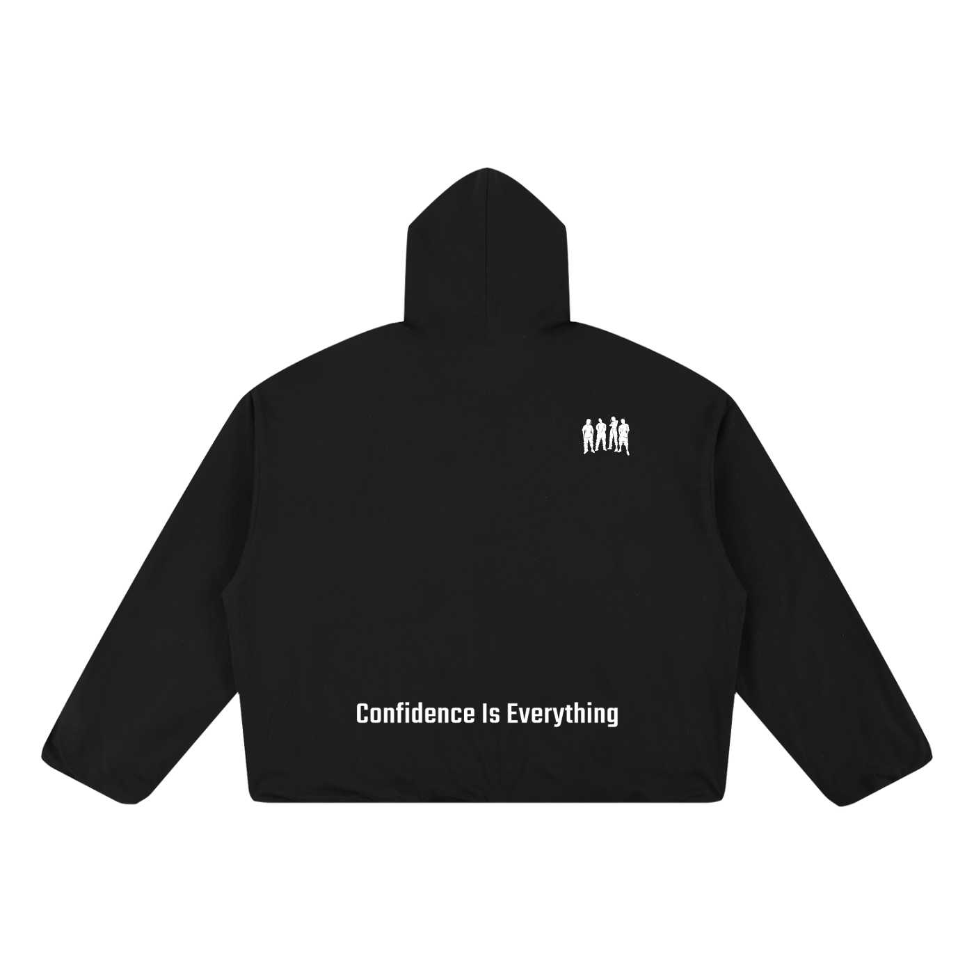 Men Boxy Gather-Hem Hoodie
