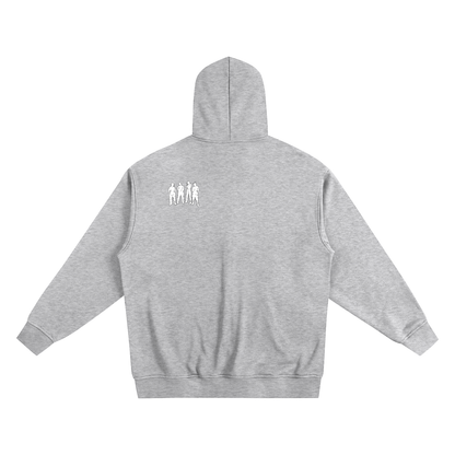 Grey Heavyweight Zip-up Tracksuit Hoodie- Love Hurts