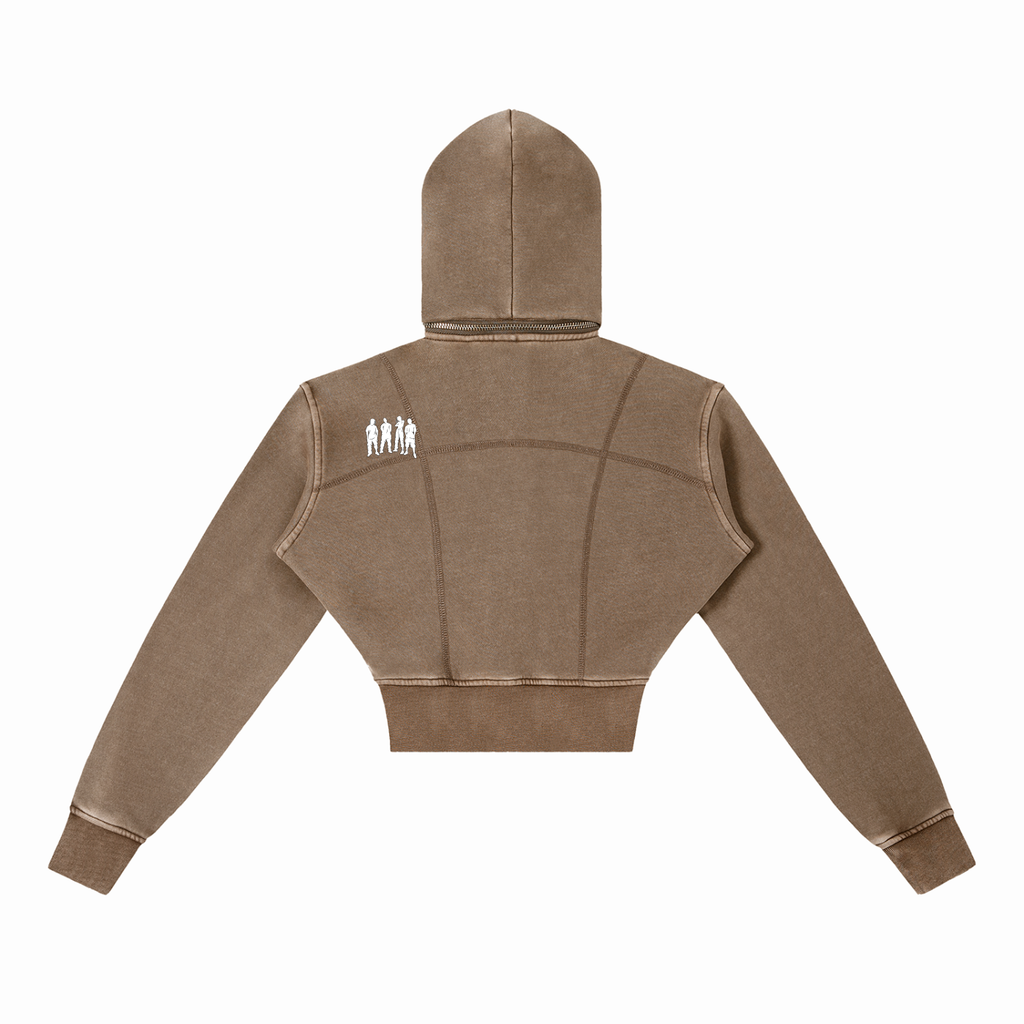 Big Mama Cropped Fleece Hoodie