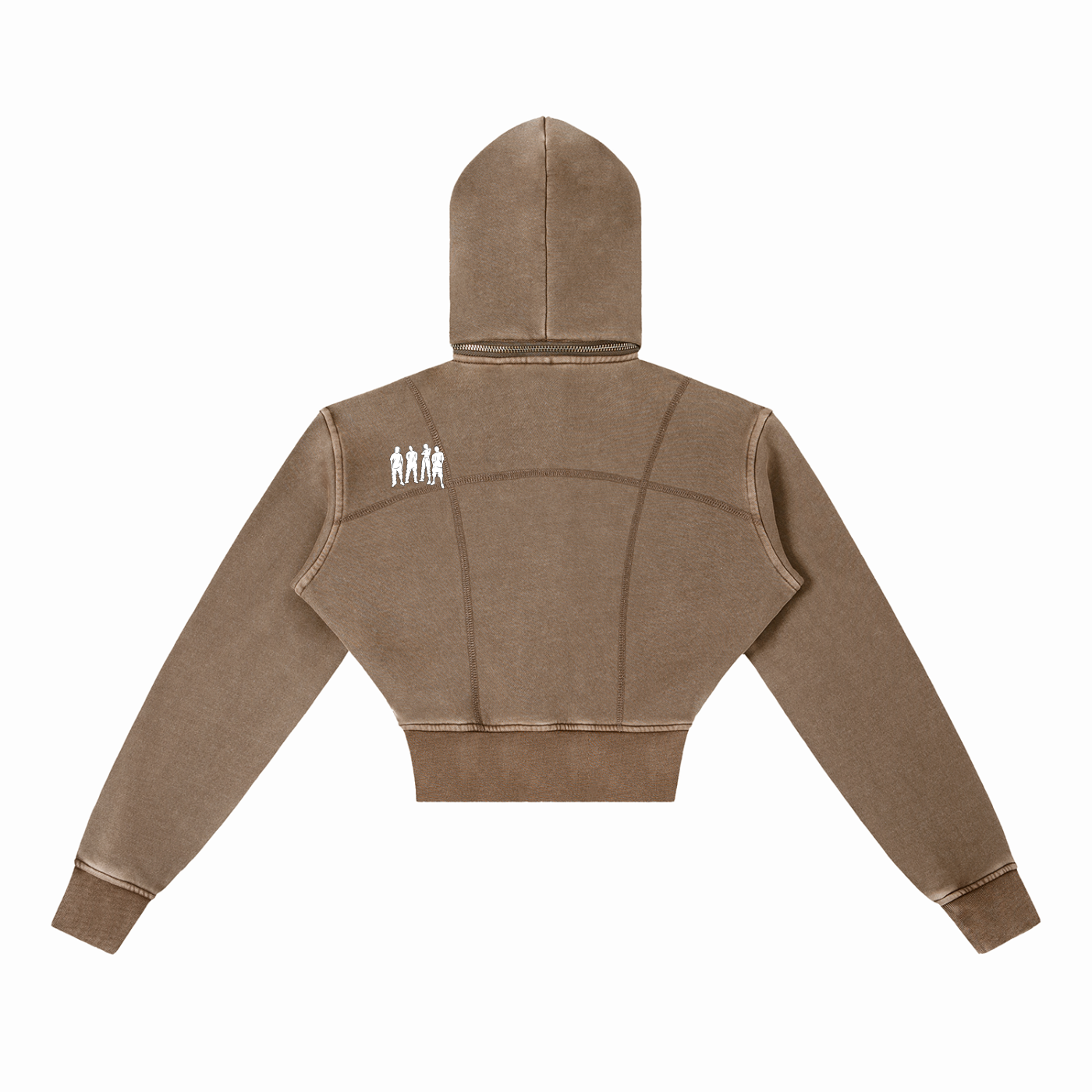 Big Mama Cropped Fleece Hoodie