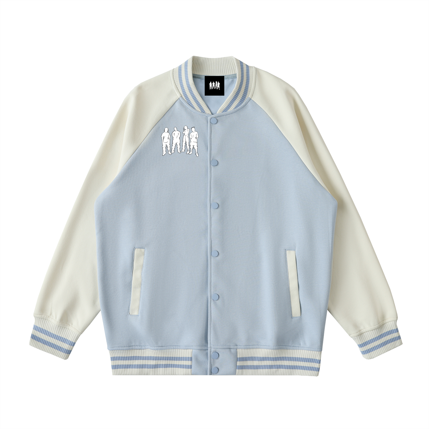 Sky Blue  Varsity Jacket