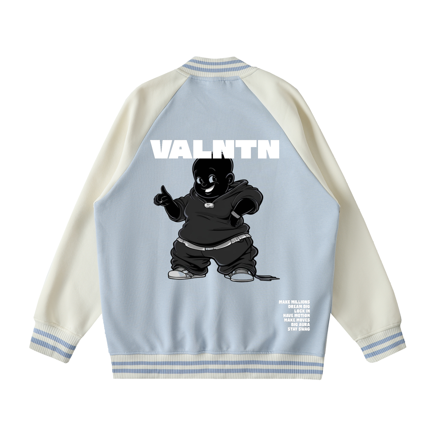 Sky Blue  Varsity Jacket