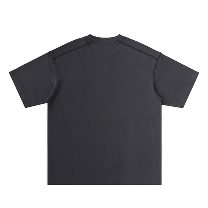 Valentine Oversized Stitched Cotton Tee