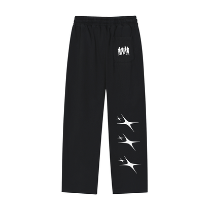 Valentine Mens Reflection Striped Straight-Leg Sweatpants