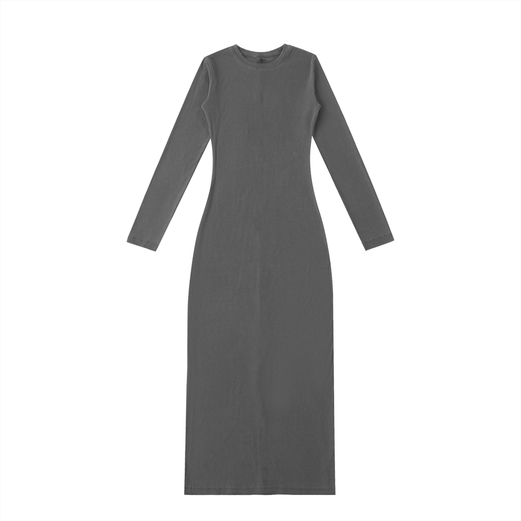 Dyed Washed Slit Maxi Dress