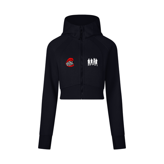 FATAL ATTRACTION Cropped Zip-Through Hoodie