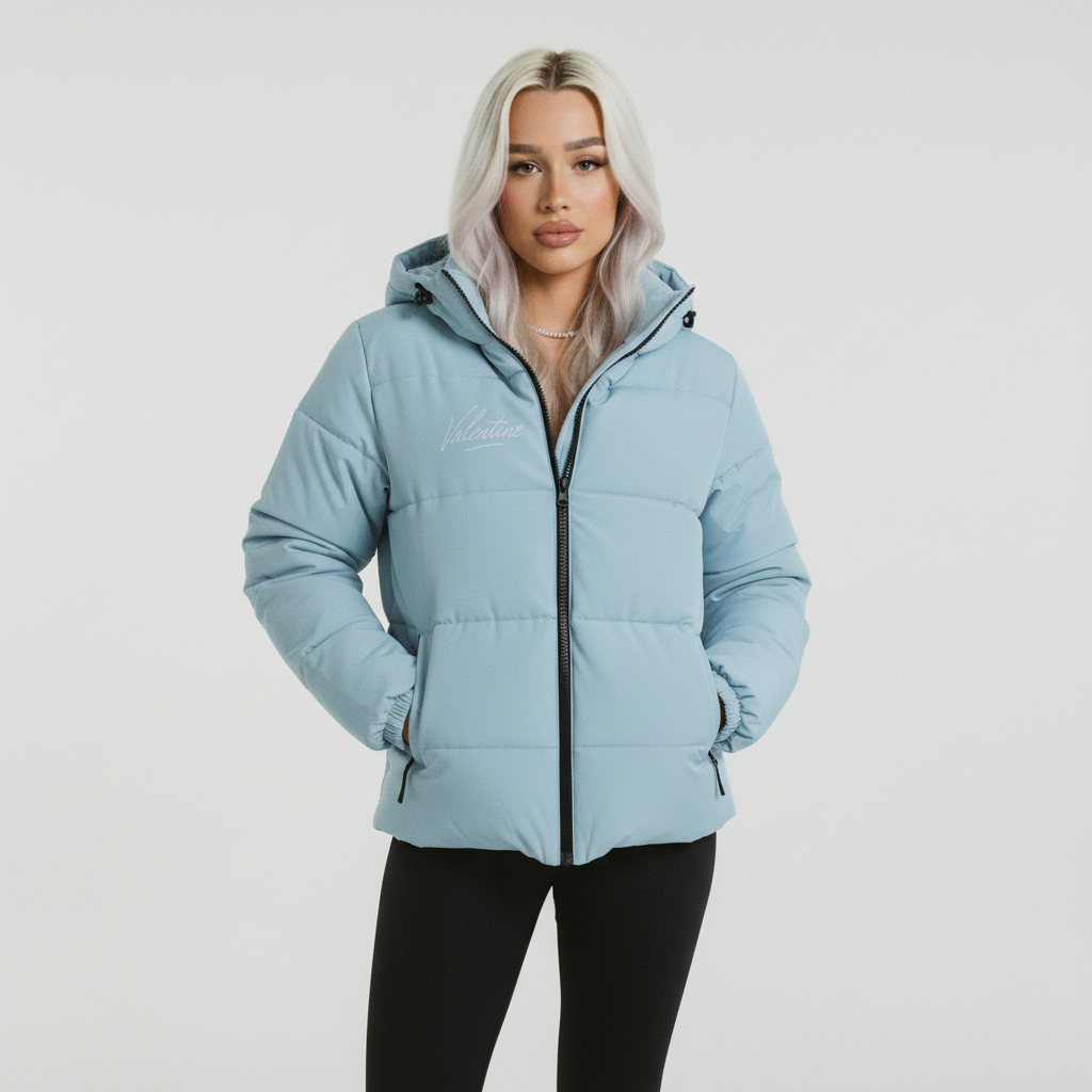 Womans Baby Blue Leao Valentine Jacket
