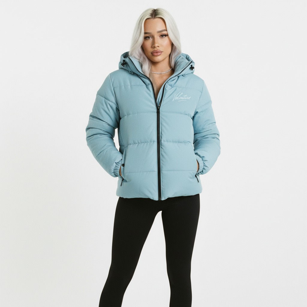Womans Baby Blue Leao Valentine Jacket