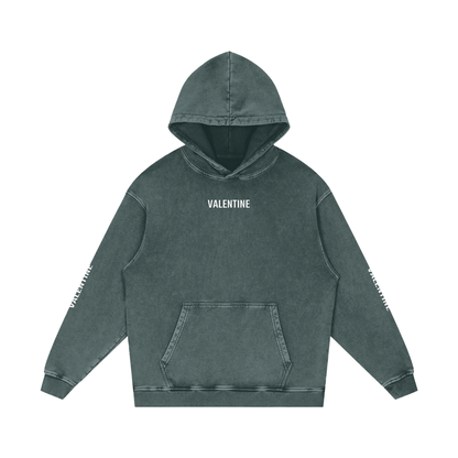 Snow Washed Green Hoodie