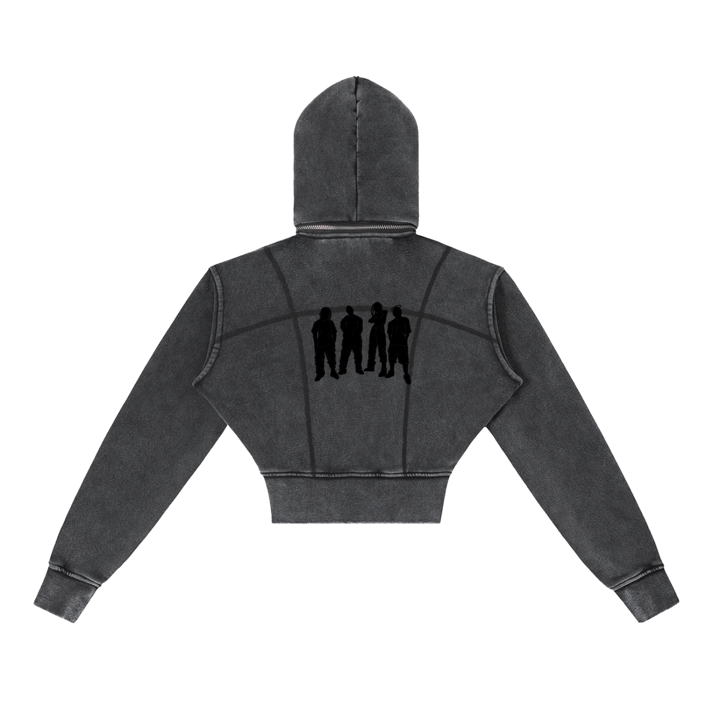 Big Mama Cropped Fleece Hoodie