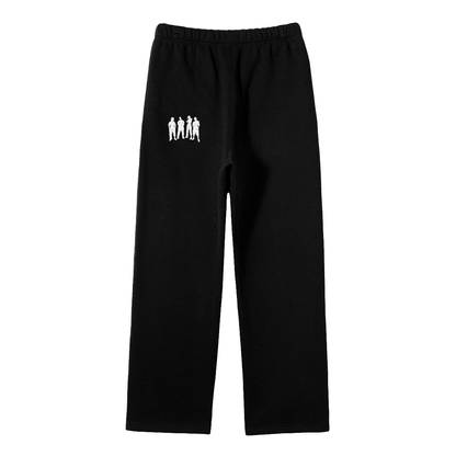 Mens Streetwear Straight Leg Pants - A